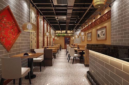 石排镇传统中式餐厅餐馆装修设计效果图