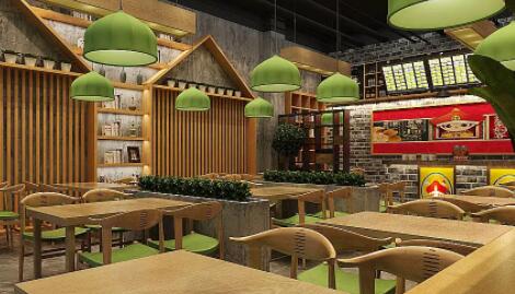 石排镇如何设计中式快餐店打造中式风味